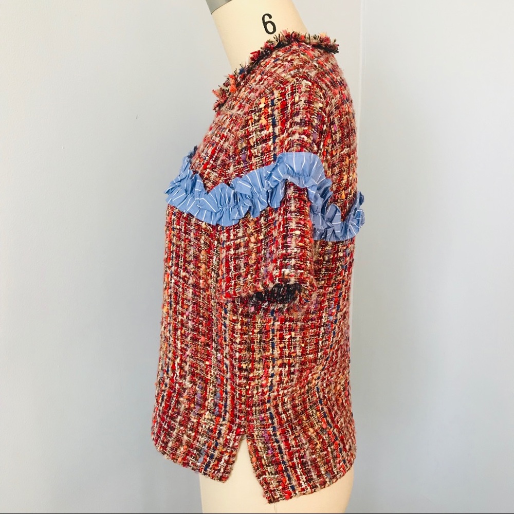 Zara Multi-Color Tweed Top - Picture 2 of 7